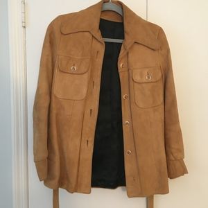 1970s Vintage Suede Boho Jacket